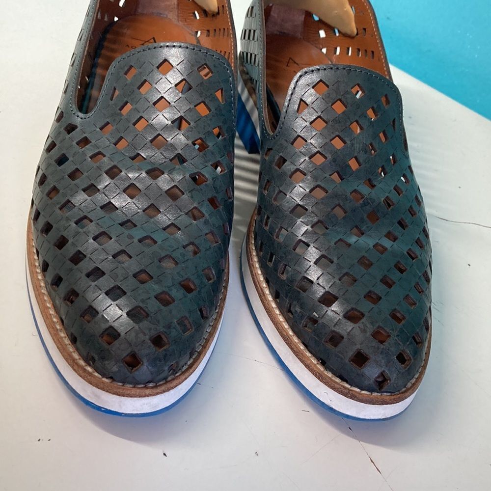 Aquatalia Leather Slip-On Loafers